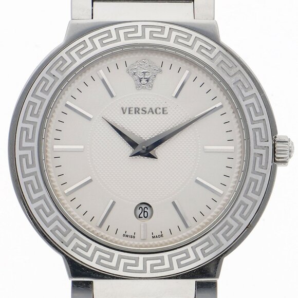 WATCH VERSACE ZLQ Medusa Silver SS QZ - Picture 1 of 7